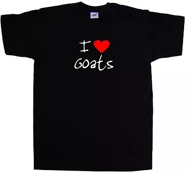 Buy I Love Heart Goats T-Shirt • 9.49£
