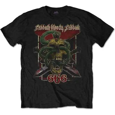 Buy Official Licensed - Black Sabbath - Sabbath Bloody Sabbath 666 T Shirt Ozzy • 16.99£