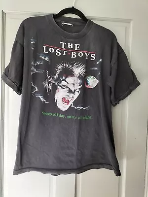 Buy Vintage The Lost Boys Sleep All Day Party All Night Goth Vampire T Shirt Size L • 50£
