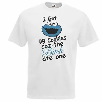 Buy Unisex White I Got 99 Cookies Funny Biscuit Monster TV Show T-Shirt • 12.95£