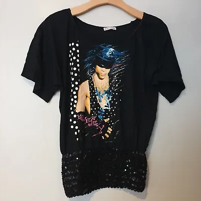 Buy Sissy Vintage PRINCE TSHIRT 1988 LOVESEXY Black Graphic Upcycled Altered Sequins • 19£