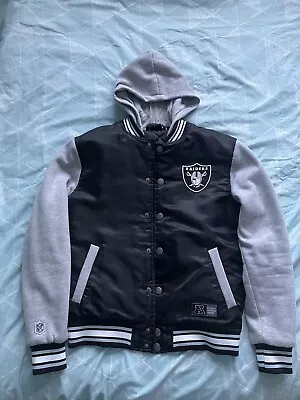 Buy LA Raiders NFL Team Apparel Hoodie Jacket Oakland Black American Football S • 19.99£