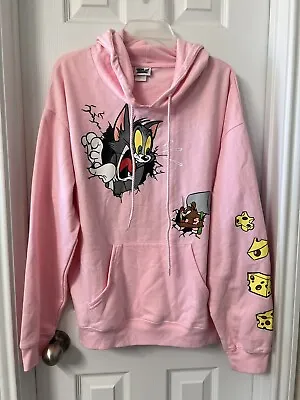 Buy Pink Tom And Jerry Oversized Hoodie • 33.78£