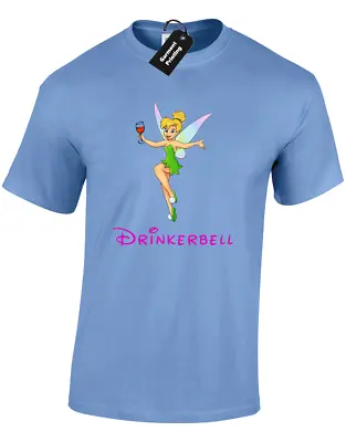 Buy Drinkerbell Unisex T-shirt Cute Tinkerbell Drinking Wine Top Gift Present Hen Do • 8.99£