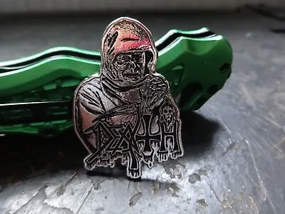 Buy Metal Pin Badge Battle Jacket Kutte Death Pestilence Necrony  66 • 17.15£