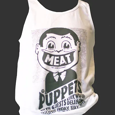 Buy Meat Puppets Psychedelic Punk Rock Hardcore T-SHIRT Vest Top Unisex White S-2XL • 13.99£