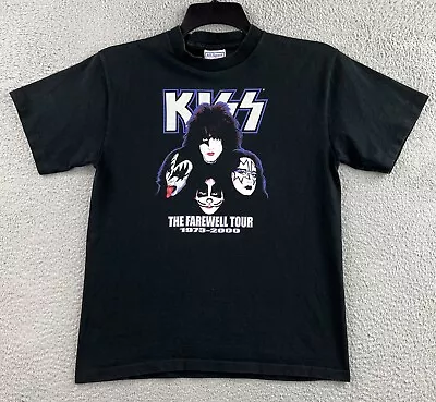 Buy VTG Kiss T Shirt YOUTH Large Single Stitch Farewell Tour 2000 Concert USA Made • 20.78£