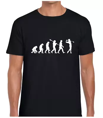 Buy Evolution Of Golfer Mens T Shirt Golf Player Fan Gift Present Idea For Dad Top • 7.99£