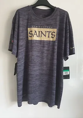 Buy Nike Dry Men's NFL New Orleans Saints T-Shirt Standard Fit XL New With Tags • 15.42£