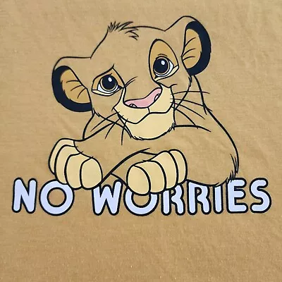 Buy Lion King Simba No Worries Yellow Tank Top Juniors M(7-9) • 7.78£