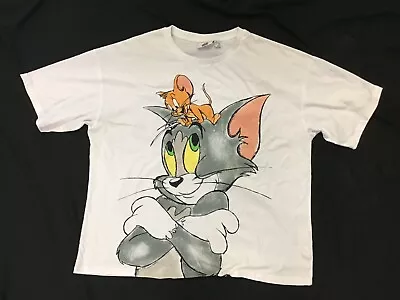 Buy Unisex, Tom & Jerry, White, Top, Size XL- RN8 • 8£