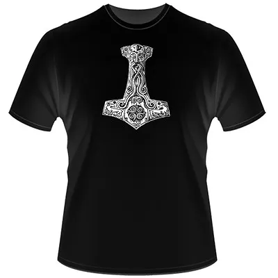 Buy Thors Hammer - T-Shirt S / M / L / XL / XXL / XXXL ,Amon Amarth,Ensiferum,Menhir • 13.84£