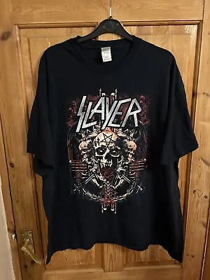 Buy Slayer 2018 World Tour T-shirt - Size 2XL - Gildan • 16.99£