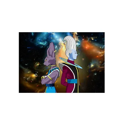 Buy  Dragon Ball Anime, Beerus And Whis Aluminum Composite Panels Wall Decor • 103.94£