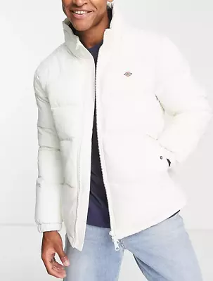 Buy Dickies Mens Waldenburg Puffer Jacket In Off White (Large) RRP£135 • 52£