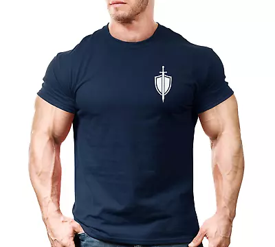 Buy Sword & Shield LB Gym T Shirt Mens Gym Tee Top Workout Training Bodybuilding  • 8.99£
