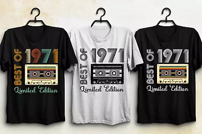 Buy Best Of 1971 Limited Edition Mens Womens T-shirt Unisex Top Tee  BST • 13.49£