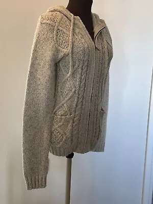 Buy Fat Face Alicia Hoodie/Cardigan Size 6 Ivory/Natural BNWT • 39.99£