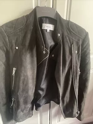 Buy Ladies Size 4 Reiss Goat Leather Jacket  • 25£