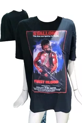 Buy Retro 1982 Movie Inspired Rambo First Blood DTG Printed T-Shirt UK/XXL 🆕.  • 9.50£