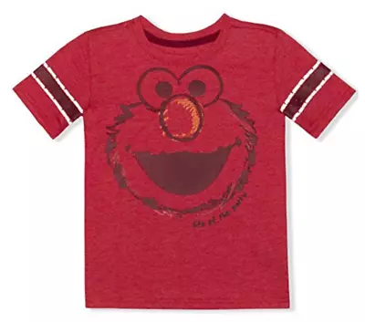 Buy Sesame Street Baby Boys Elmo Short Sleeve Red T-Shirt Life Of The Party • 7.02£