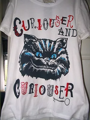 Buy Disney Store Cheshire Cat T Shirt Alice In Wonderland Sizes 10 12 14 Brand New • 17.99£