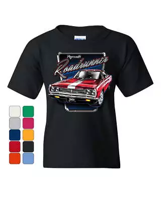 Buy Plymouth Roadrunner Youth T-Shirt American Muscle Car Classic Route 66 Kids Tee • 17.65£