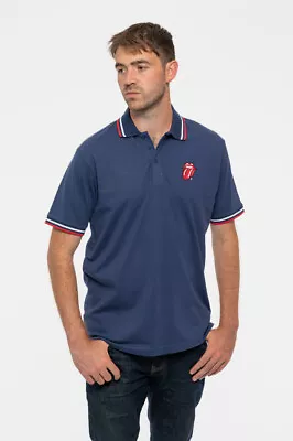 Buy The Rolling Stones Classic Tongue Polo Shirt • 18.95£