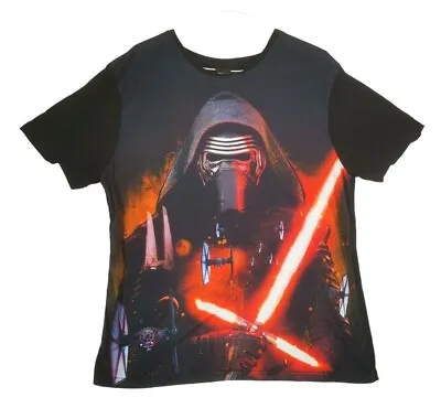 Buy Star Wars Kylo Ren T Shirt Size Large Black Large Print Chest 100cm • 13.73£
