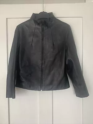 Buy Mino Leather Style Ladies Black Jacket Size Large, Brand New • 19.99£