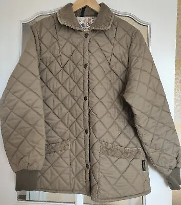 Buy LAVENIR Quilted Jacket Olive Green Polyester / Cotton - Mens 107 Cm / 42  • 14.99£