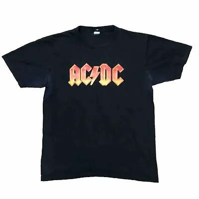 Buy The GTS AC/DC Mid-Weight Black Short Sleeve T-Shirt Tee UK Size Medium M • 12.99£
