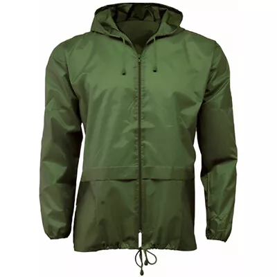 Buy Lightweight Unisex Rain Jacket Coat Kagoul Hooded Showerproof Hood Mens Ladies • 6.99£