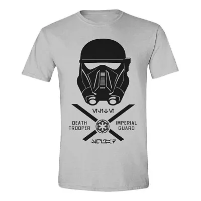 Buy Star Wars Men's Rogue One Imperial Guard T-Shirt Large Grey Melange • 9.48£