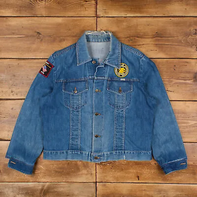 Buy Vintage Sedgefield Denim Jacket XL Slim Customised NRA Patch USA Made 70s Jean • 35.99£