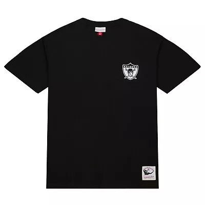 Buy Mitchell And Ness Throwbacks La Los Angeles Raiders T Shirt Black Nfl L Large • 19.95£