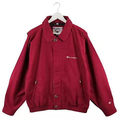 Buy Vintage 90s Champion Mens Red College Varsity Jacket Size Medium M • 35£