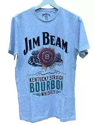Buy Jim Beam Mens White Long Sleeve T-shirt Size M Bourbon Whisky • 12.99£