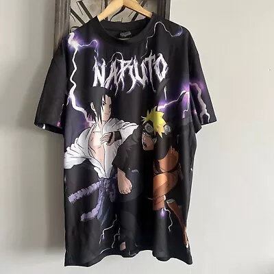 Buy Anime Naruto Shippuden Graphic Top T-Shirt  Mens Size XL  Japanese • 10£