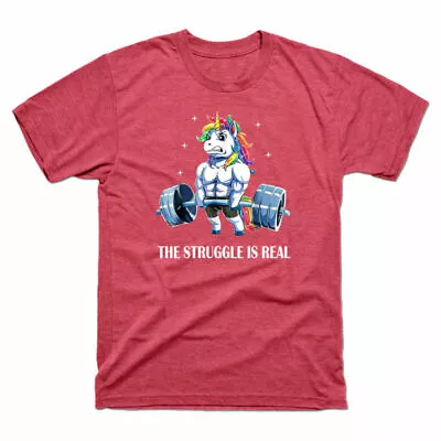 Buy Unicorn Sport Gifts Tee T The Men's Real Shirt Struggle Lovers Funny Gymer Is • 14.99£