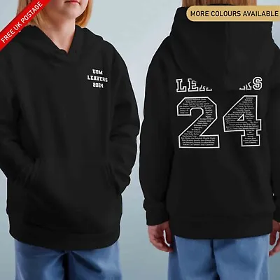 Buy CUSTOM Leavers 2024 Hoodie Primary School Hoodie College University Hood Jumper • 15.95£