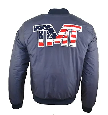 Buy Tmt The Money Team Bomber Jacket Usa American Flag Logo Floyd Mayweather Boxing • 84.99£