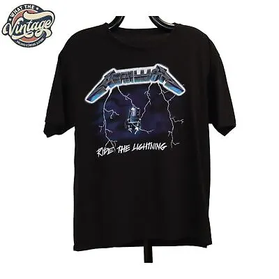 Buy METALLICA Ride The Lightning Crew Neck, Black, T-Shirt, Size L, 23  Pit2Pit • 17.99£