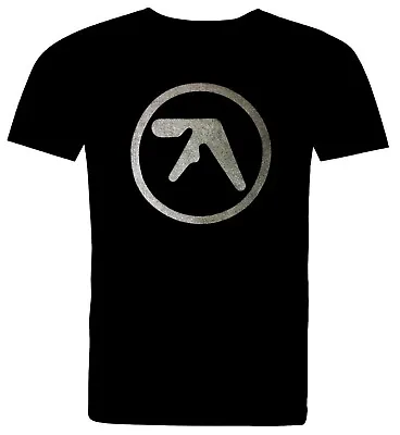 Buy Aphex Twin Graphite Metallic Print. Full Cotton Black T Shirt. Warp Records • 13£