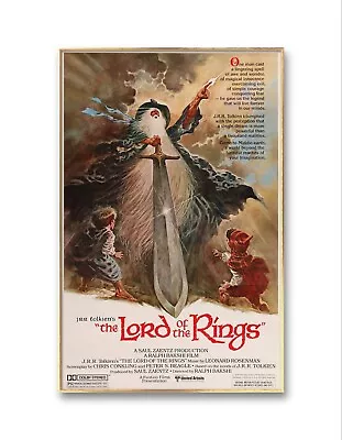 Buy Lord Of The Rings Movie Poster, Film Print, A4, LOTR, The Hobbit, Tolkien Merch • 6.99£