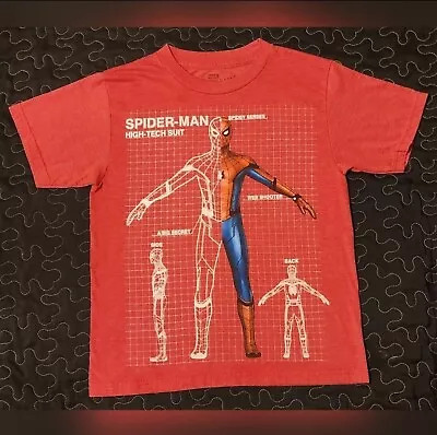 Buy Boy's Marvel Spiderman Homecoming Short Sleeve Graphic T-Shirt. Size 8 Medium • 7.22£