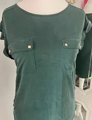 Buy OASIS S/10 Vgc Green Short Sleeve T-shirt Top • 0.99£