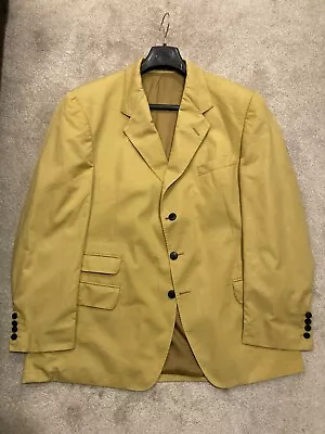 Buy Austin Reed Made For Terner Hannover Blazer Jacket Yellow Made In England • 11.99£