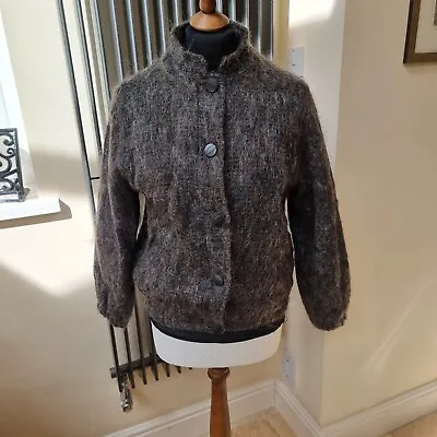 Buy Vintage The Scotch House Brown Grey Wool Mohair Jacket Size UK10 • 98£