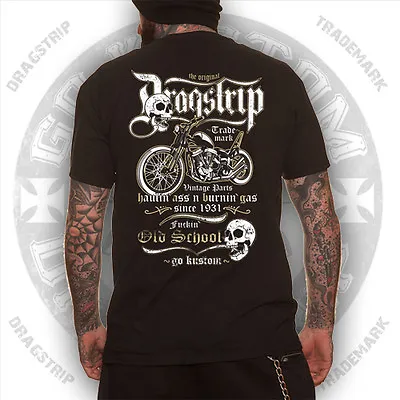Buy Dragstrip Clothing Old School Hotrod Lucky 13 Tattoo Biker Rockabilly T`shirt  • 25£